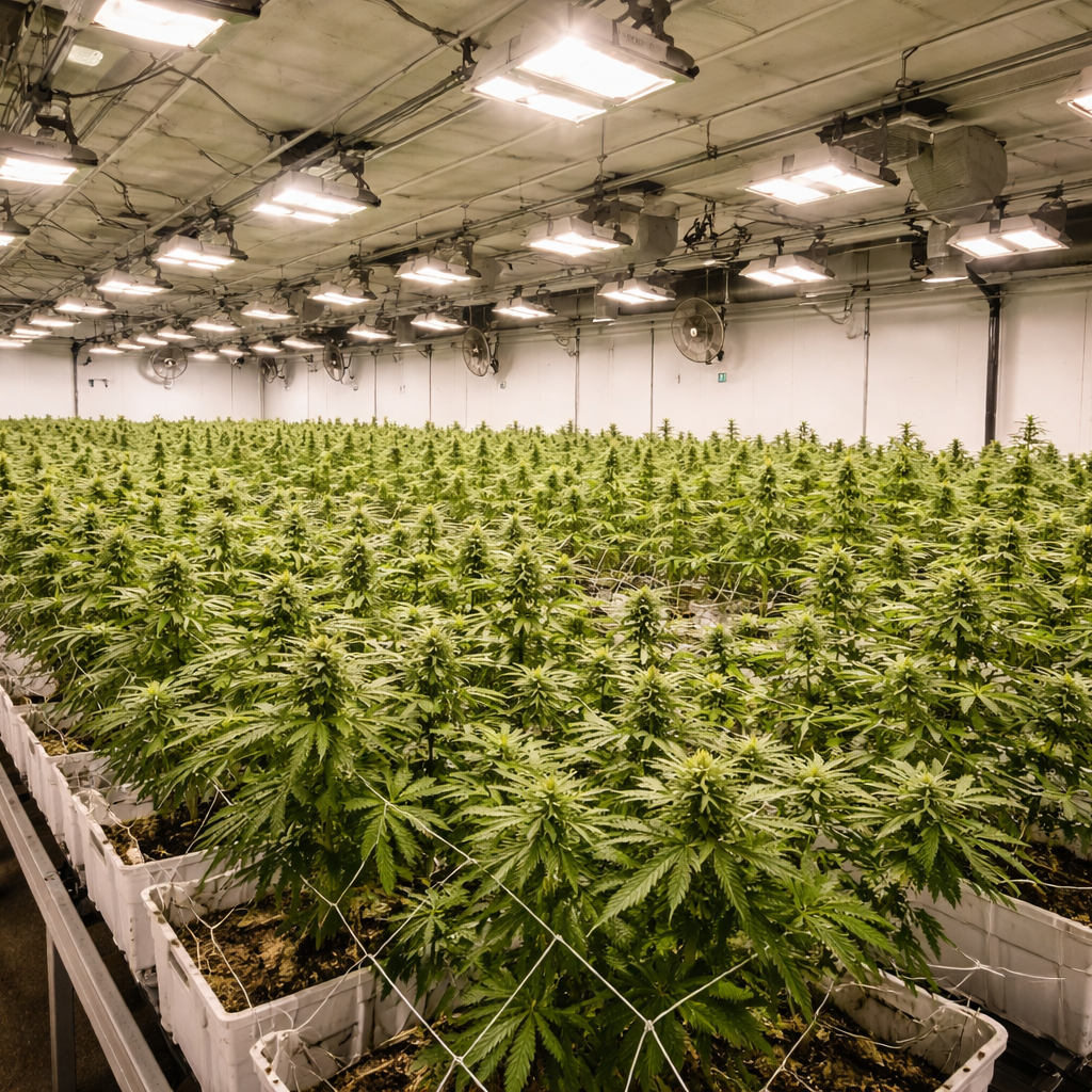 Indoor Cannabis Farm in Michigan