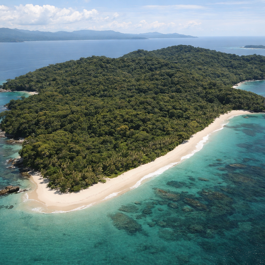 Pichini Bay Island, 260 beach front Acres in Panama
